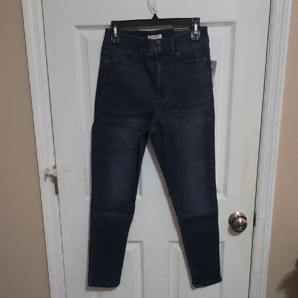 Sofia by Sofia Vergara High Rise Dark Blue Jeans
